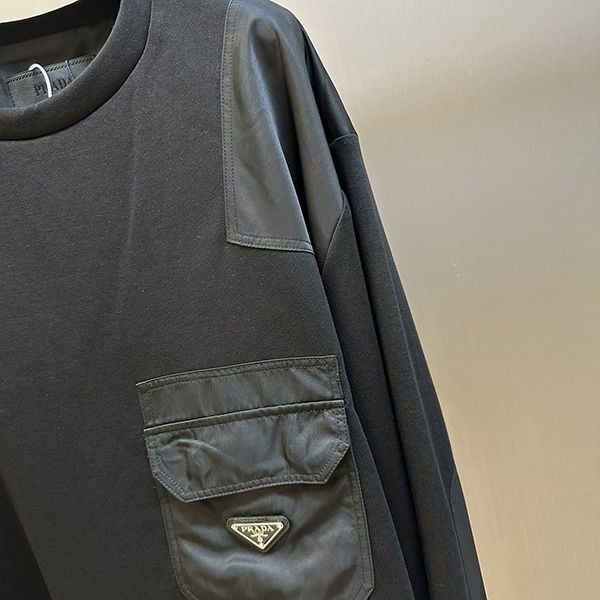 限定希少【プラダ】Re-Nylon 偽物 コットンスウェットシャツ puw78176